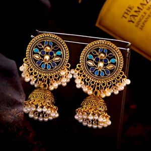Indian Pakistani Afghani drop Jhumka earrings
